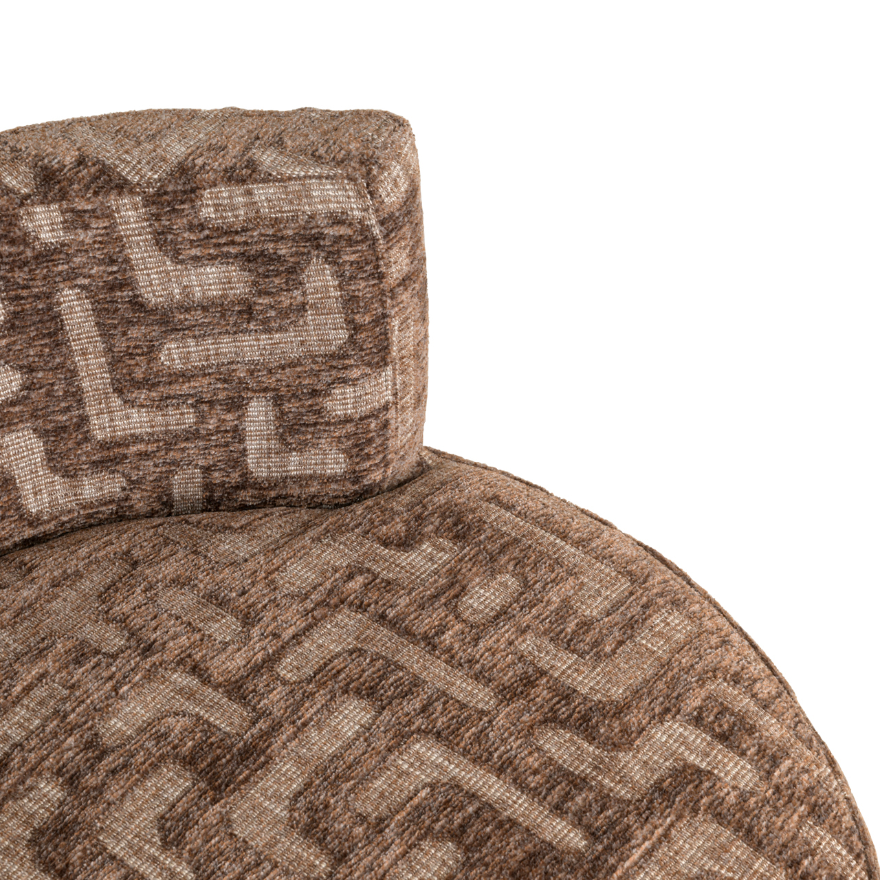 - Lounge stoel Franny brown labyrinth