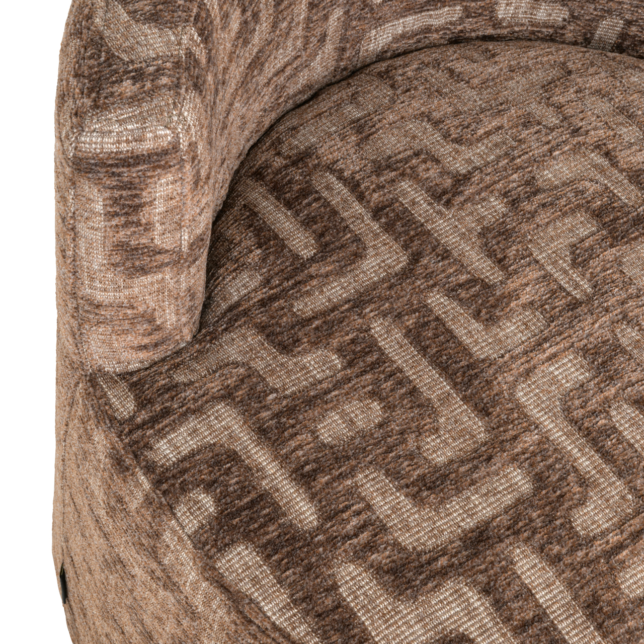 - Lounge stoel Franny brown labyrinth