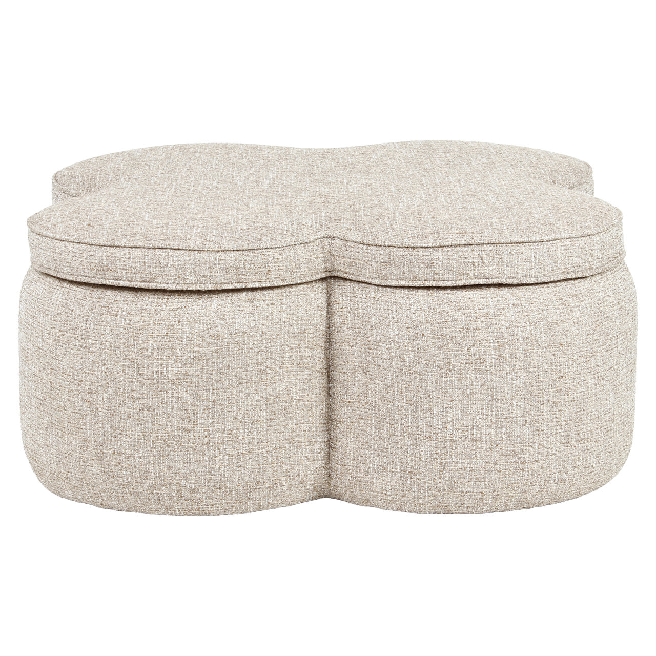 - Poef & Voetenbank Corbeau sand tweed