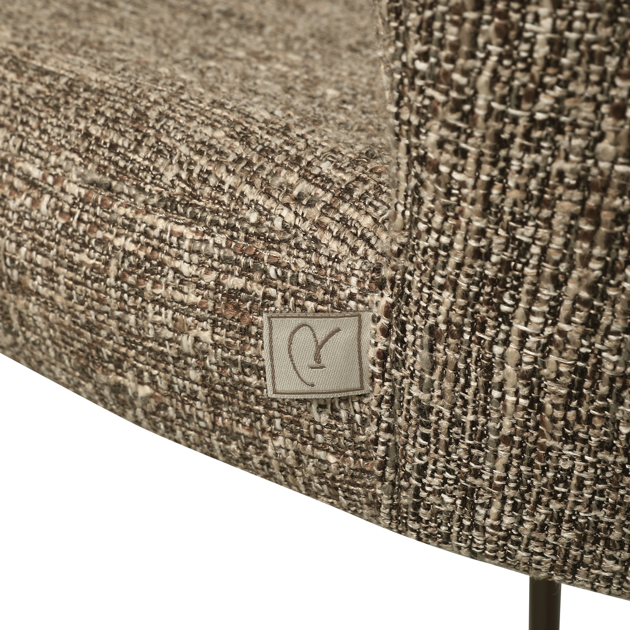 - Counterstoel Odarby brown tweed fire retardant