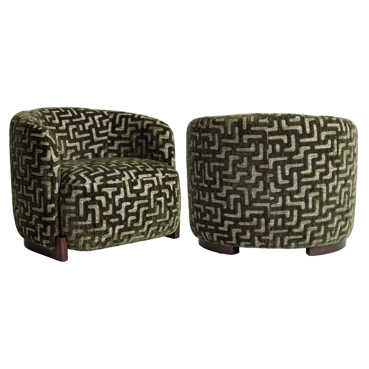 - Lounge stoel Hannah moss labyrinth fire retardant