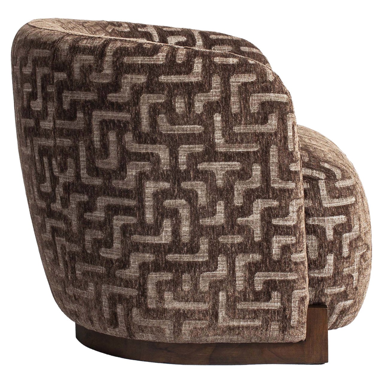 - Lounge stoel Hannah brown labyrinth fire retardant
