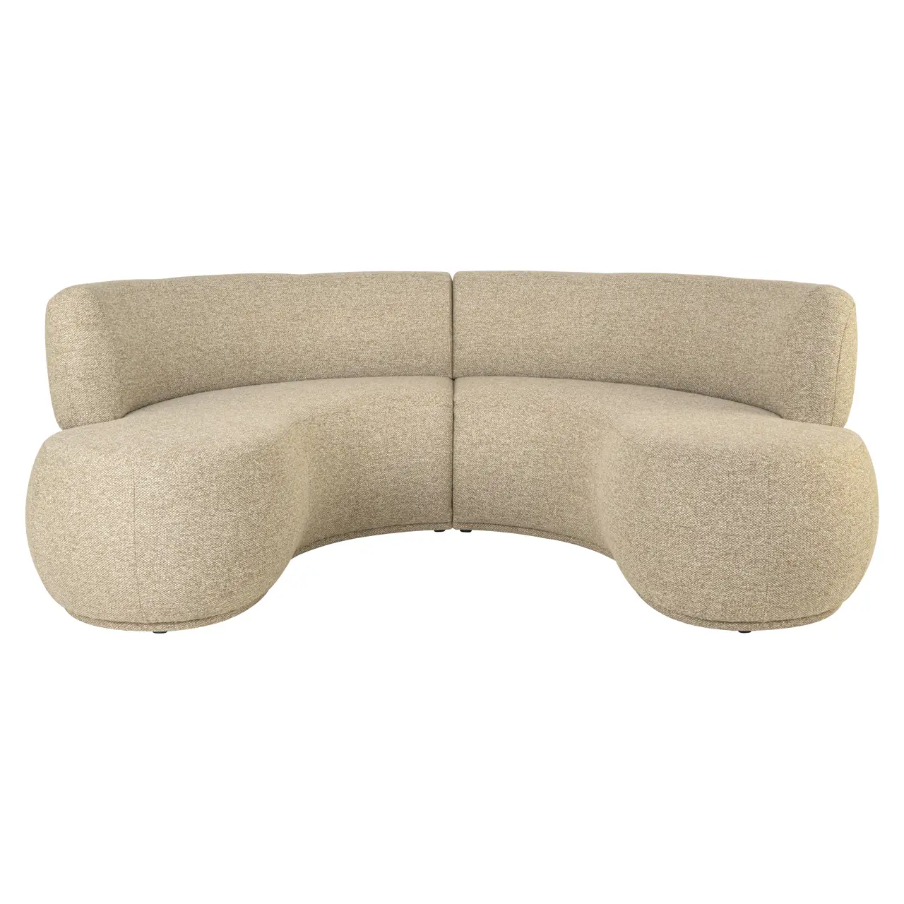 - Eetkamer bank Sorrobon cayenne green open end left round