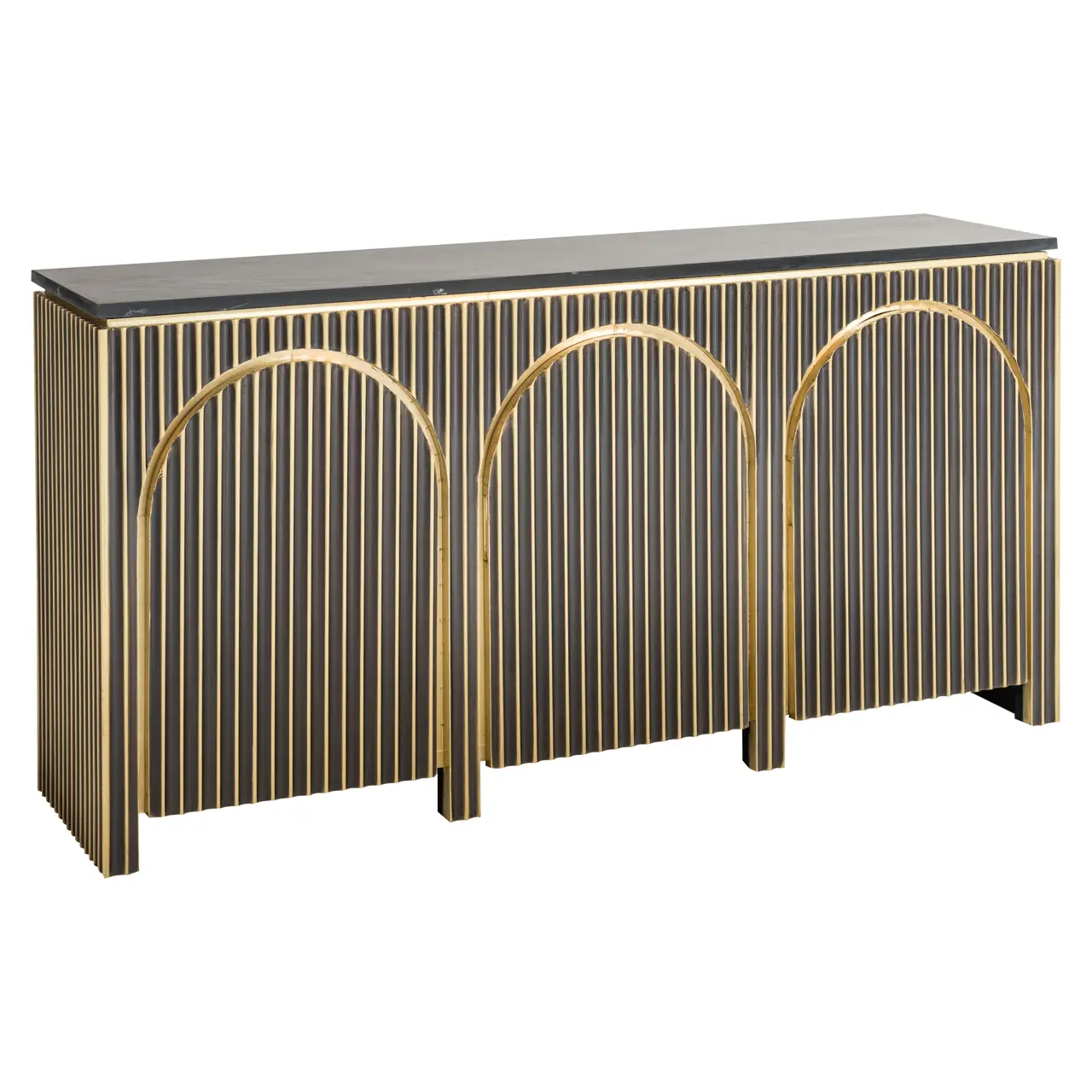 - Dressoir Les Arcs brushed gold
