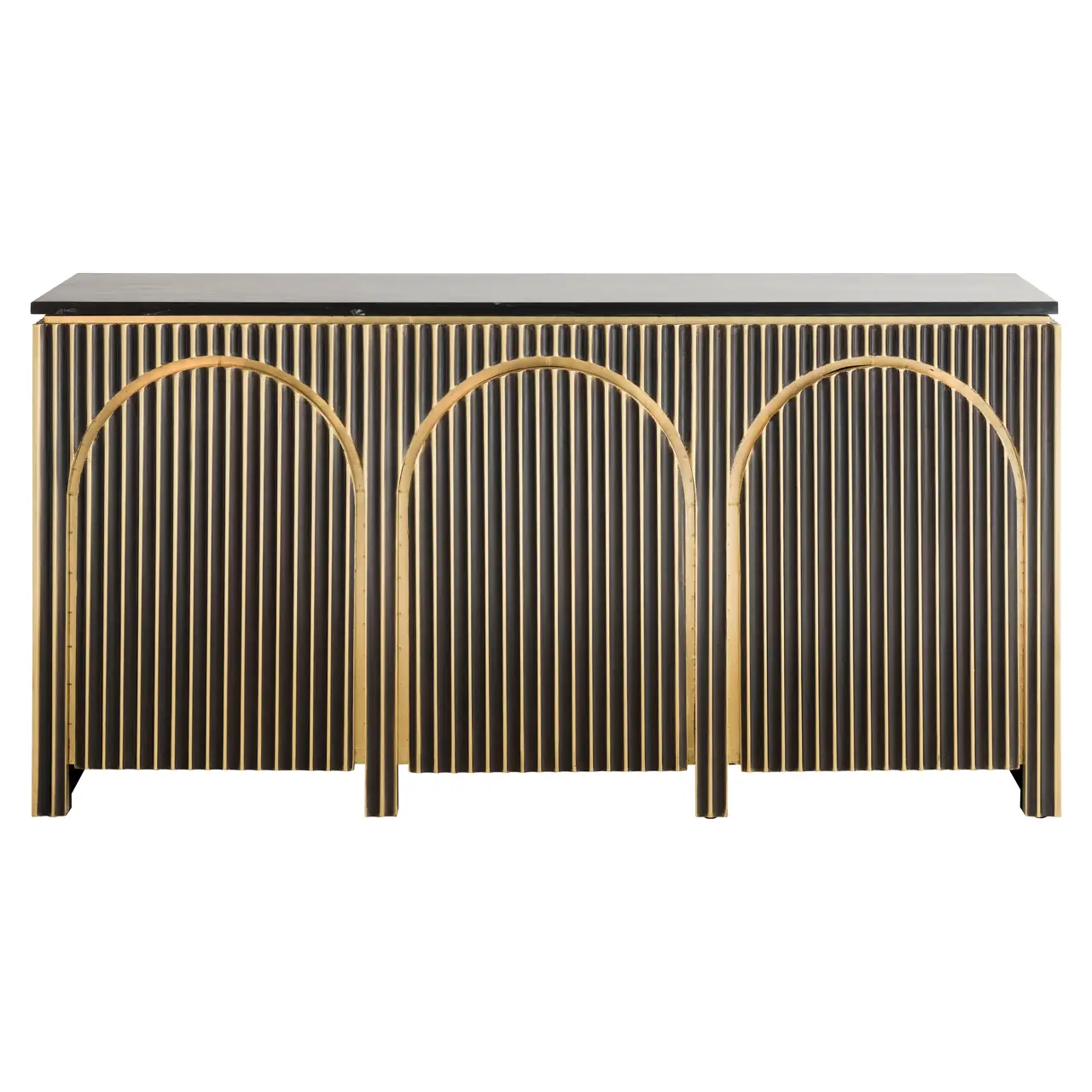 - Dressoir Les Arcs brushed gold