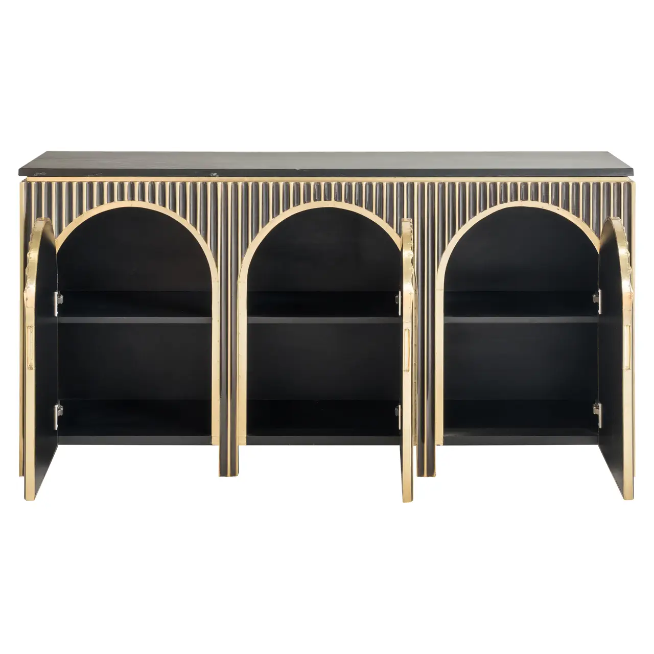 - Dressoir Les Arcs brushed gold