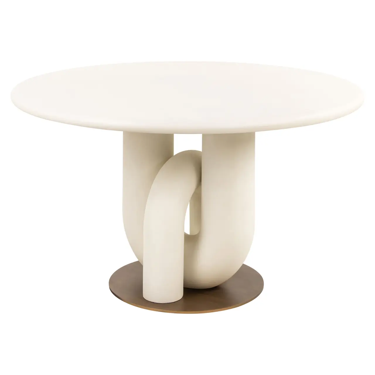 - Eettafel Winslow white 135Ø