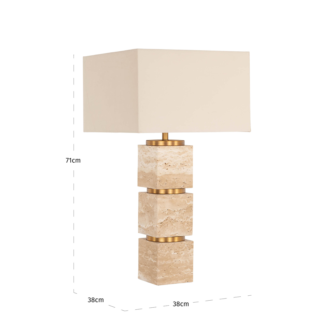 - Tafellamp Jaella beige