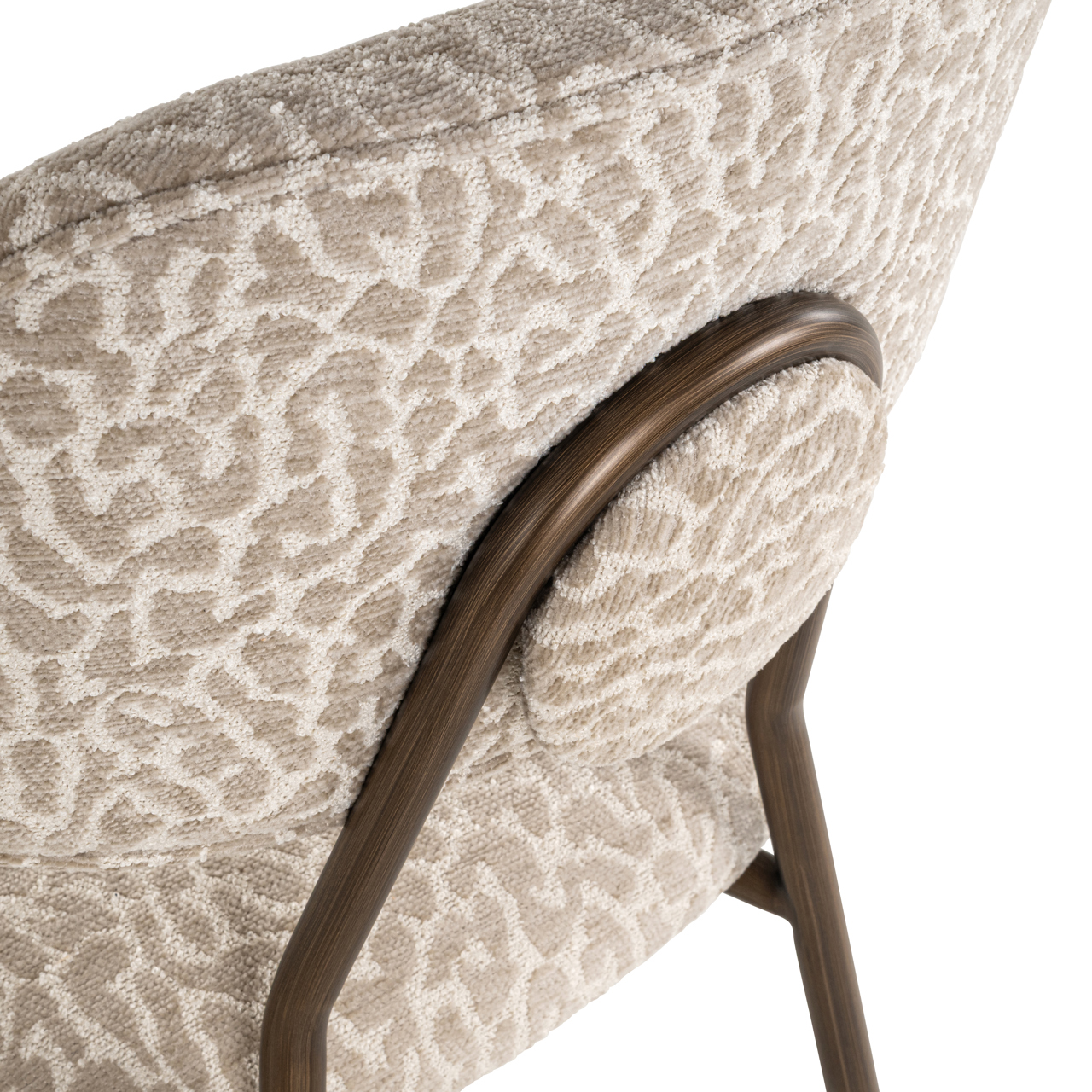 - Counterstoel Xenia beige leopard fire retardant (Set of 2)