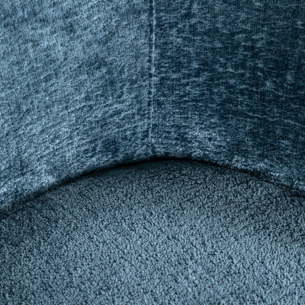- Eetkamerstoel Amphara blue chenille fire retardant