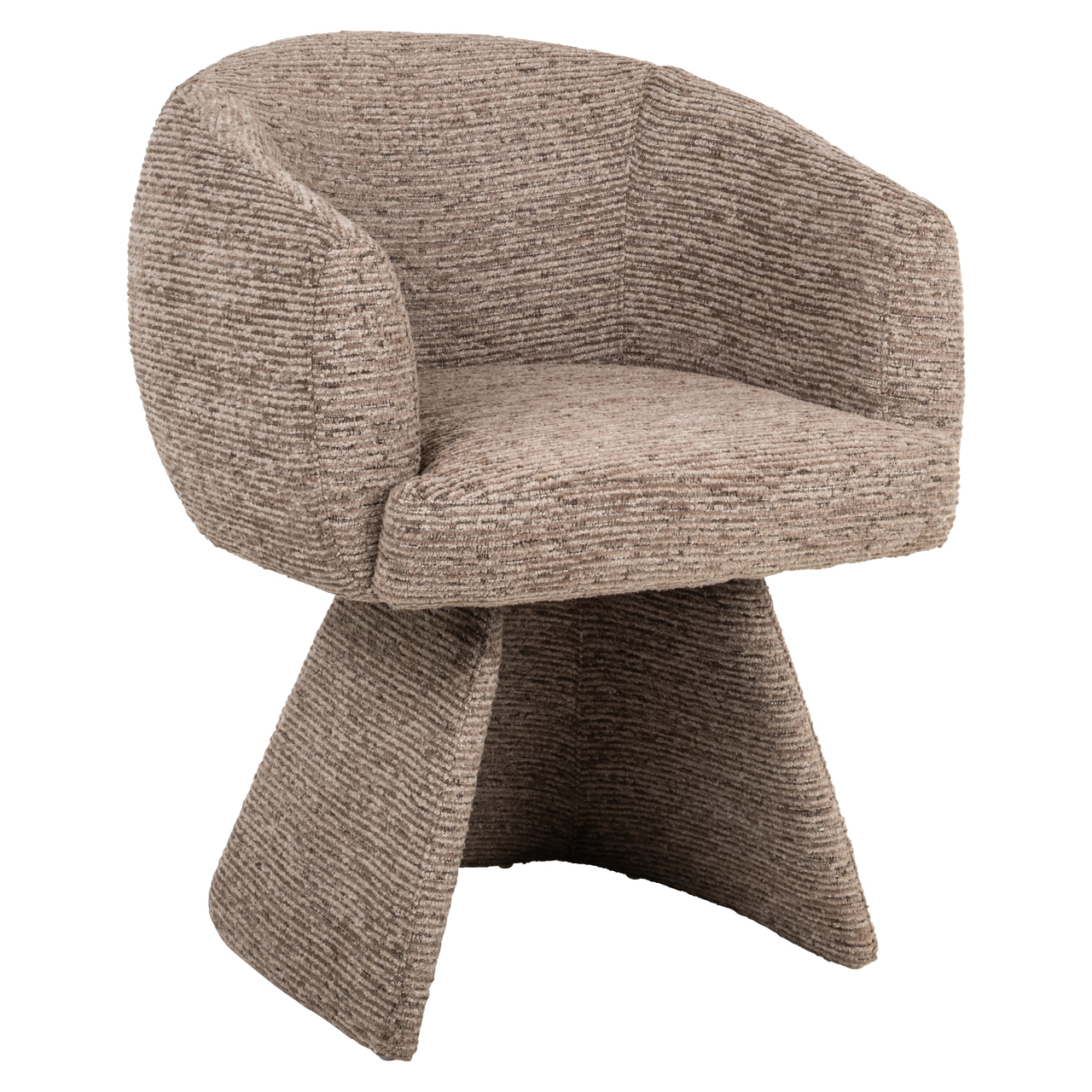 - Eetkamerstoel Quiriro mocca linear swivel