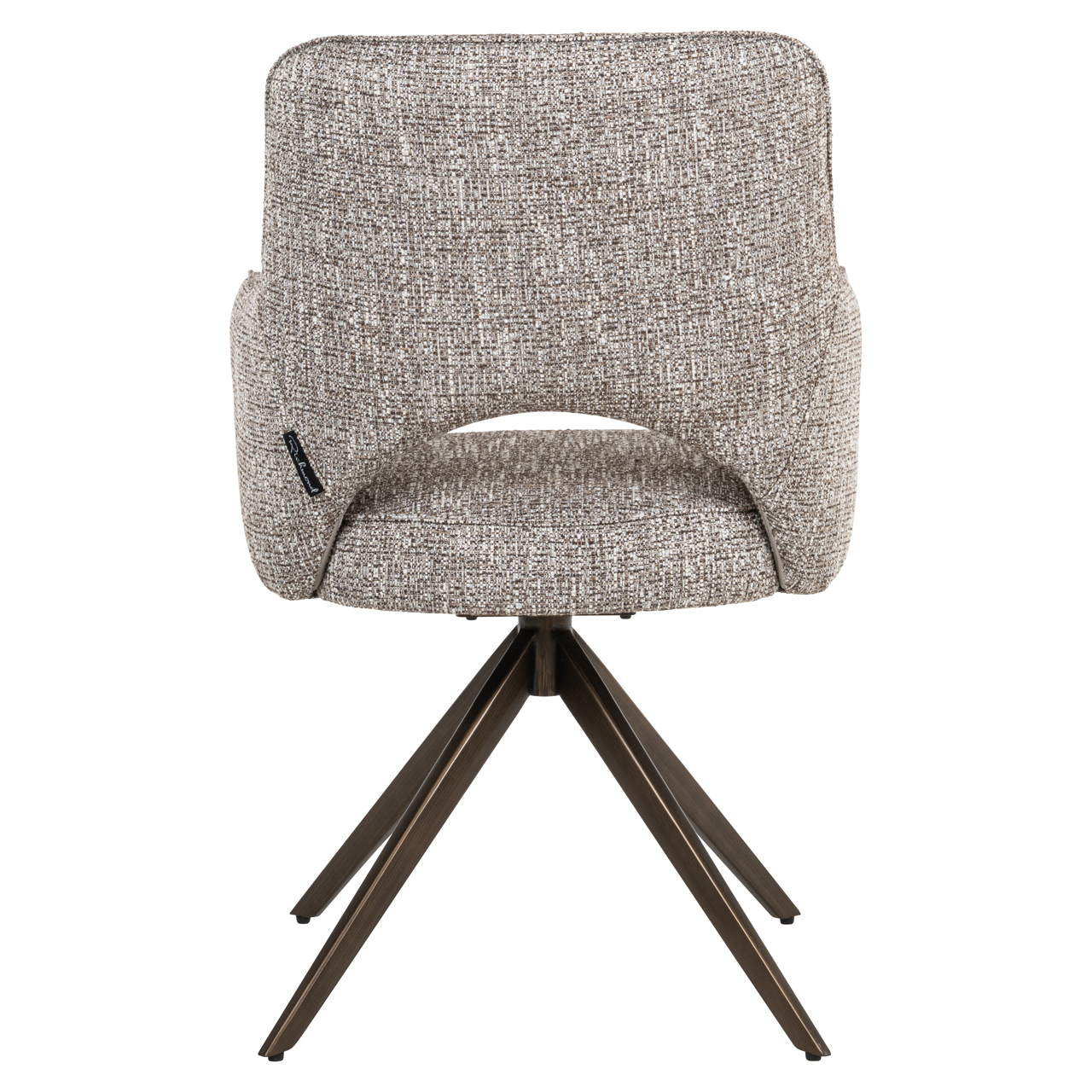 - Eetkamerstoel Ginerva earth tweed swivel