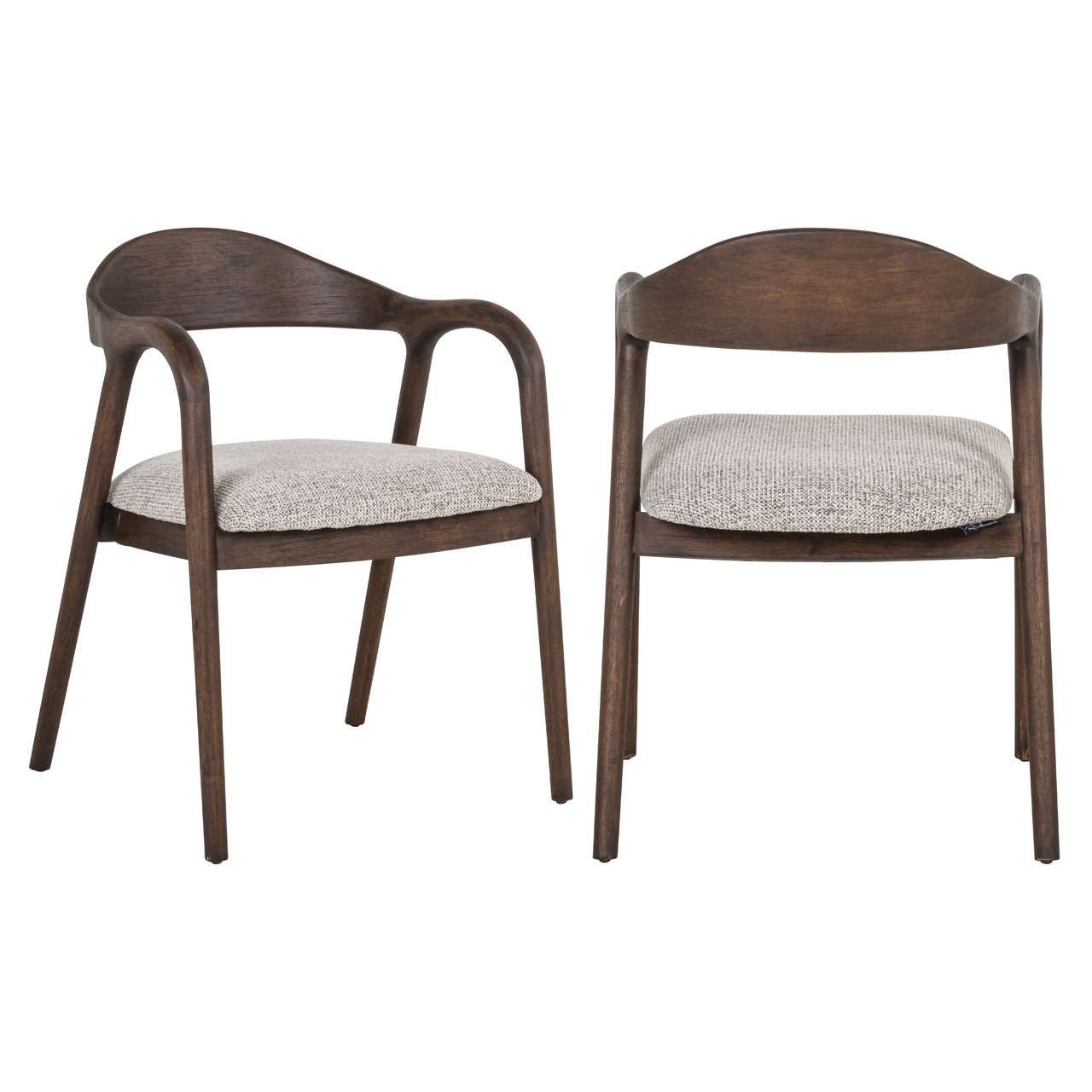 - Eetkamerstoel Mihara mocca fancy fire retardant