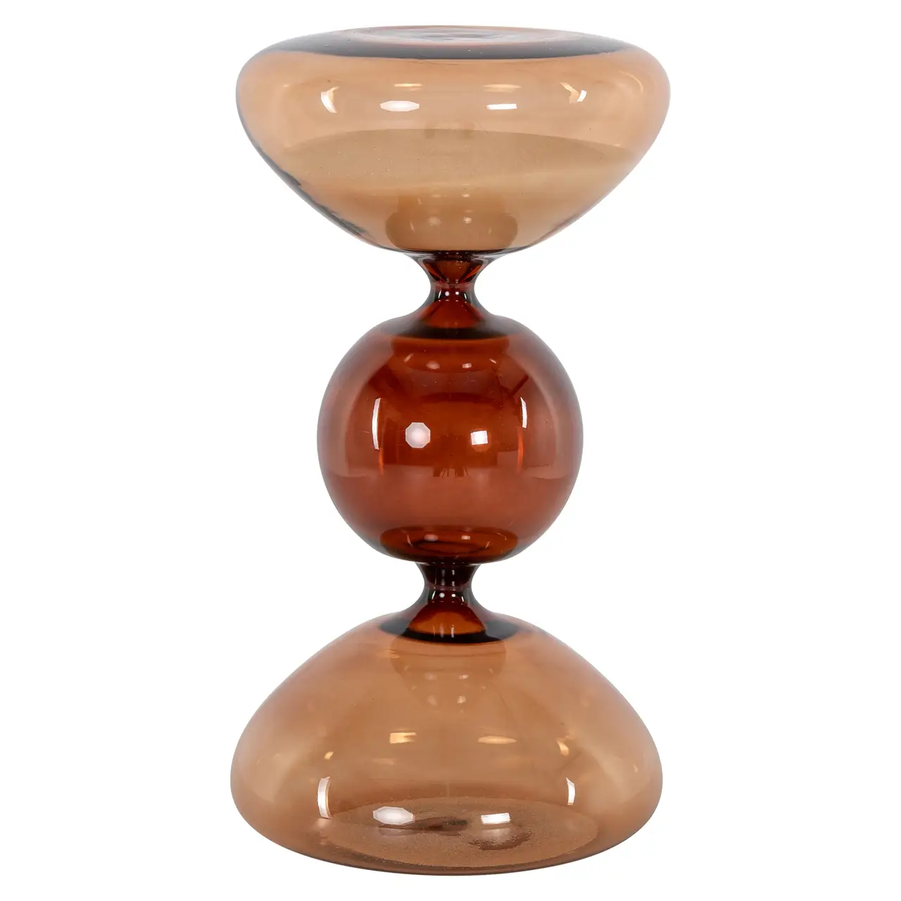 - Decoratief object Elba brown hourglass small