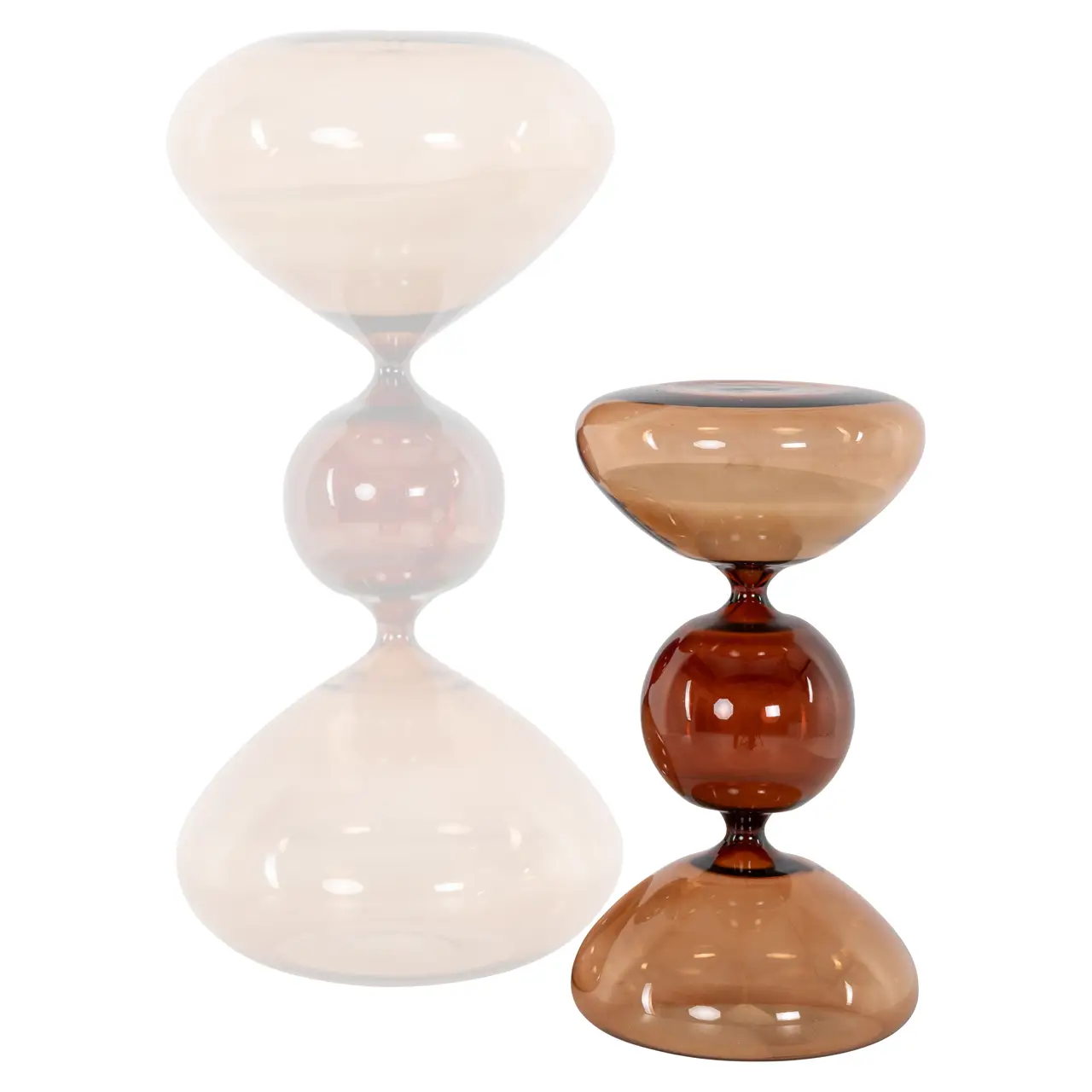 - Decoratief object Elba brown hourglass small