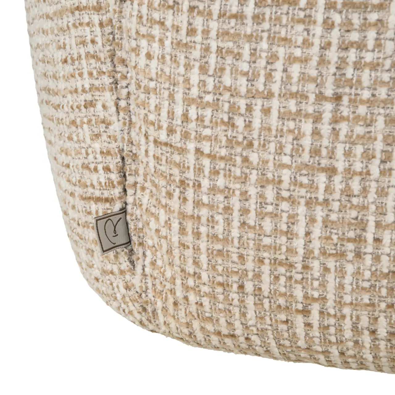 - Eetkamerstoel Chase cream blockweave swivel