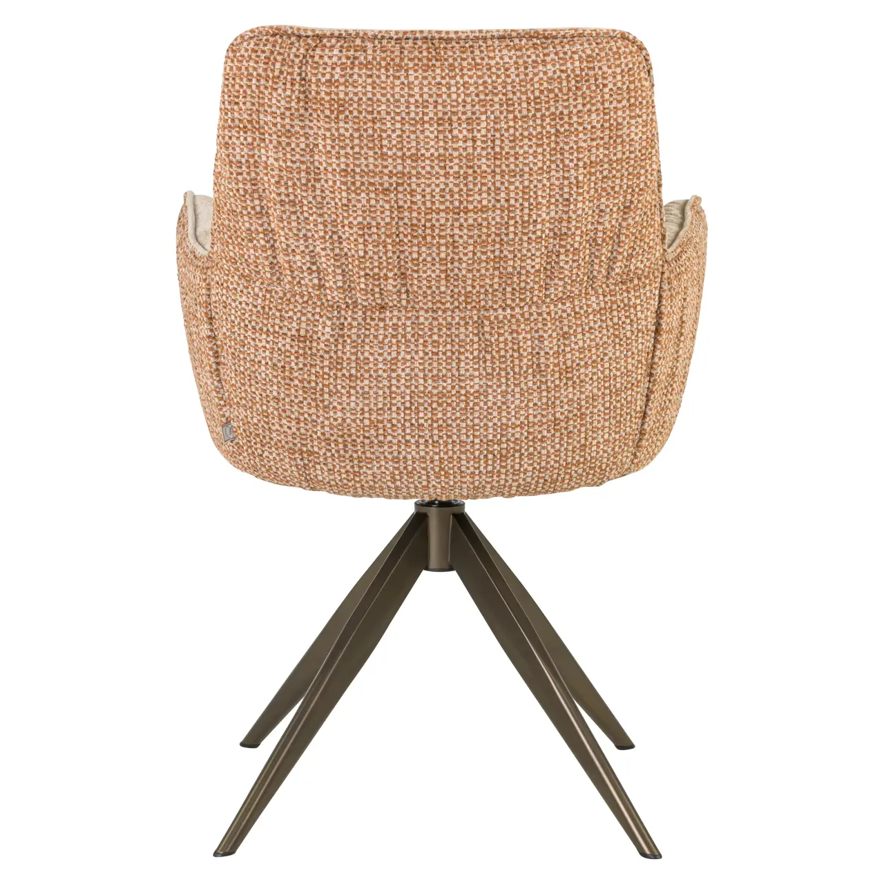 - Eetkamerstoel Chase ginger jacquard swivel